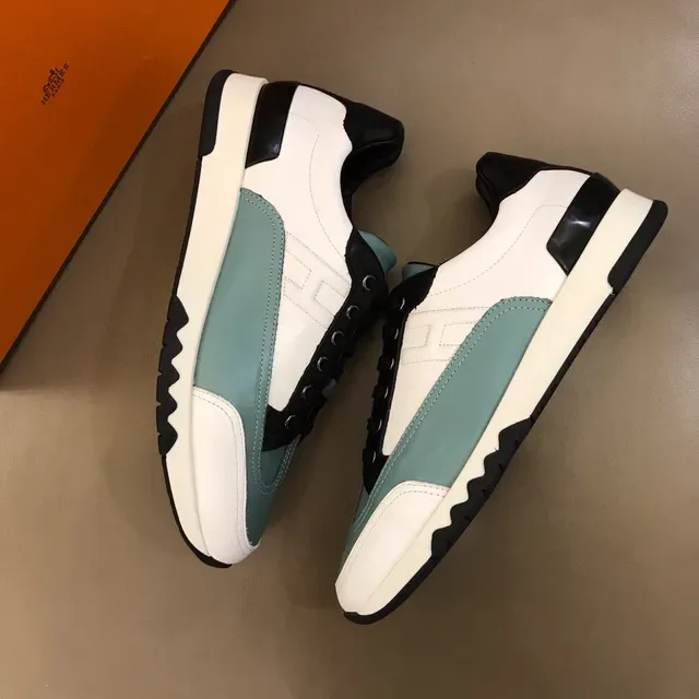 Color-Blocked Leather Panel Sneaker 6