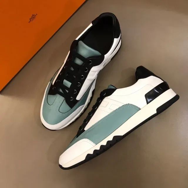 Color-Blocked Leather Panel Sneaker 8