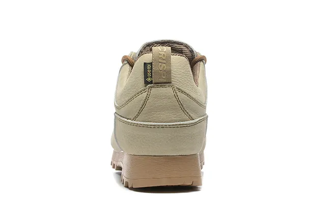CRISPI Bota de corte baixo Verde Exército Preto Couro Fosco Superior Botas de Trilha 7