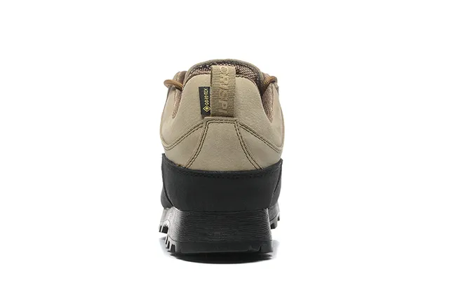 CRISPI Bota de corte baixo Verde Exército Preto Couro Fosco Superior Botas de Trilha 20