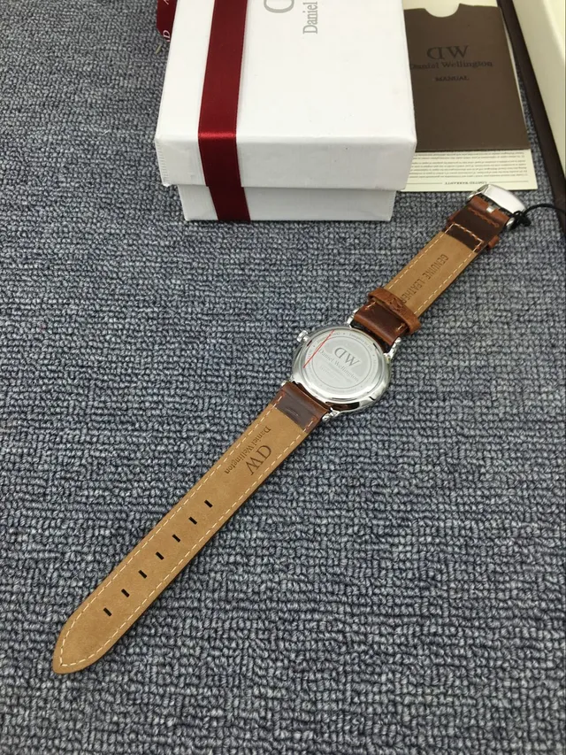 Daniel Wellington Brown White Minimalist Thin Case Quartz Watch 3