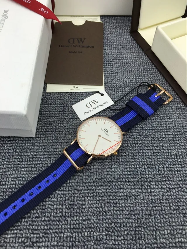 Daniel Wellington White Navy Minimalist Dial Rose Gold-Tone Case Quartz Watch 2