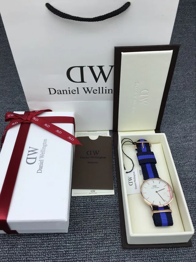 Daniel Wellington White Navy Minimalist Dial Rose Gold-Tone Case Quartz Watch 5