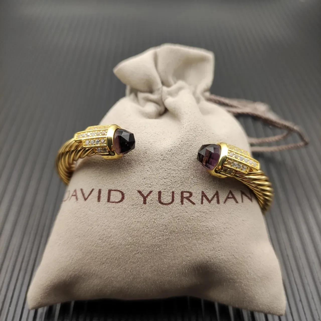 David Yurman Cable Classic Gemstone Terminal Bracelet 7