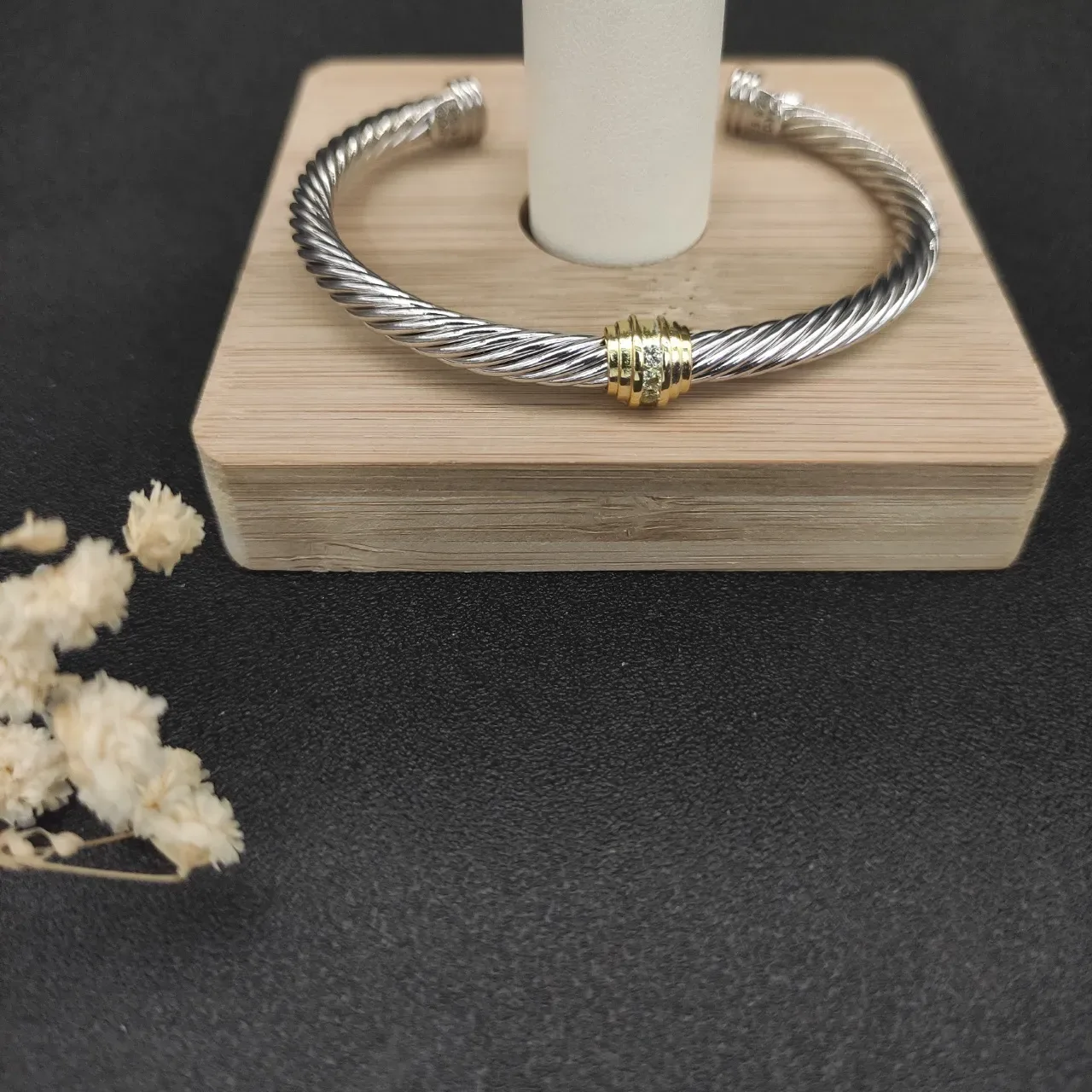 David Yurman Cable Classic Two-Tone Twisted Bracelet 4