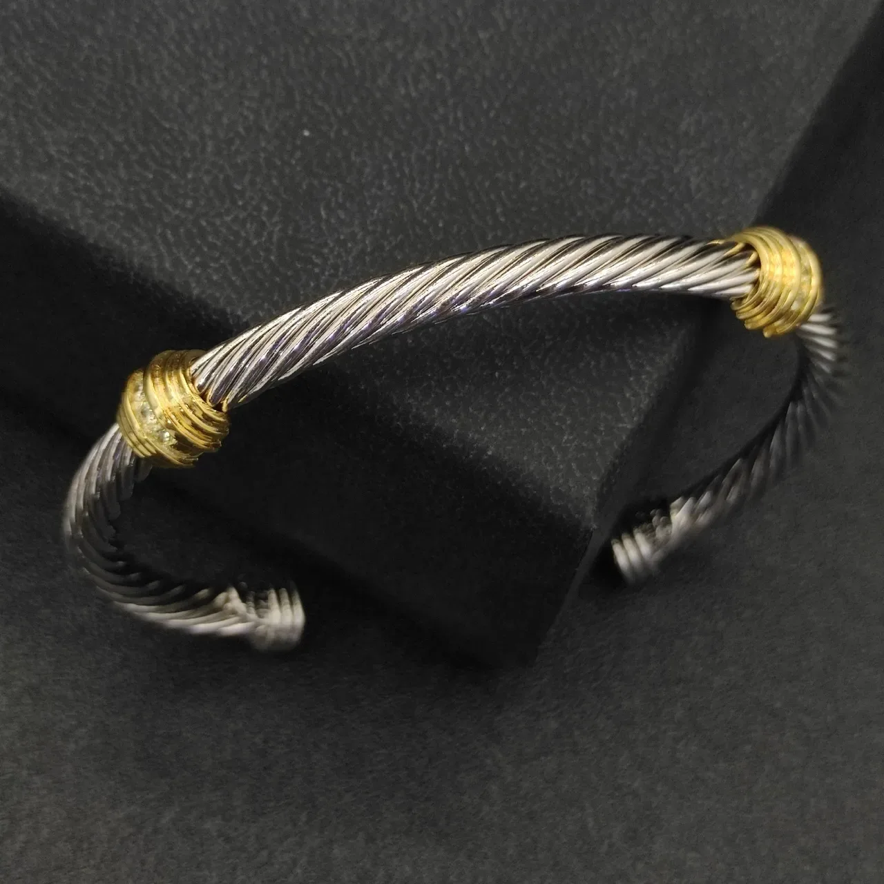 David Yurman Cable Classic Two-Tone Twisted Bracelet 6