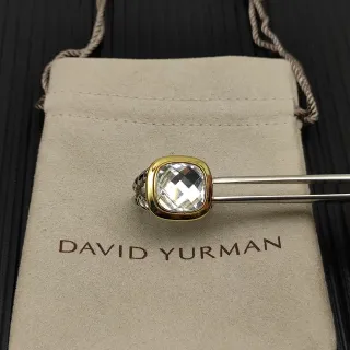 David Yurman Two-Tone Cushion-Cut Stone Ring
