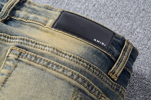 Distressed Acid-Wash Embroidered Snake Slim-Fit Jeans 7
