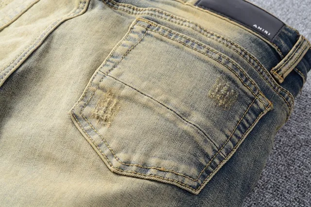 Distressed Acid-Wash Embroidered Snake Slim-Fit Jeans 8