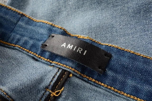 Distressed Light-Wash Blue Embroidered Slim-Fit Jeans 2