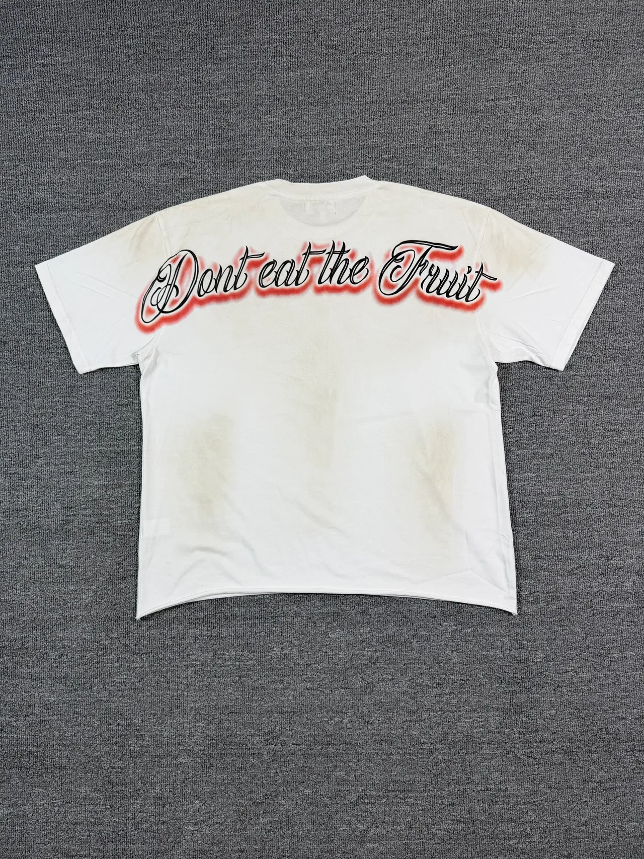 DUAA Stay Hungry Stay Foolish Graphic Distressed T-Shirt 5