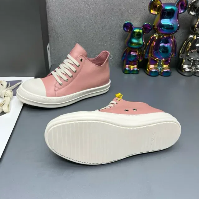 Dusty Pink and Off-White High-Top Lifestyle Sneakers 3