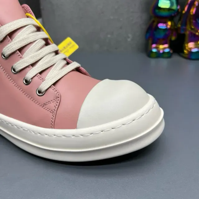 Dusty Pink and Off-White High-Top Lifestyle Sneakers 8