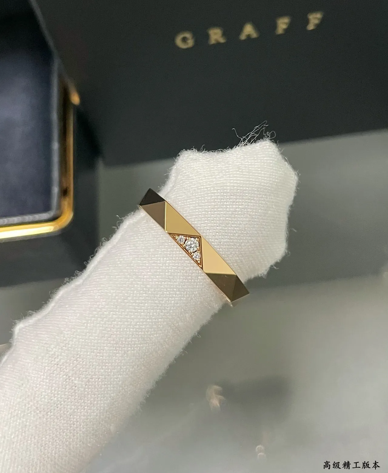 Geometric Faceted Pavé-Set Multi-Tone Stackable Rings 2