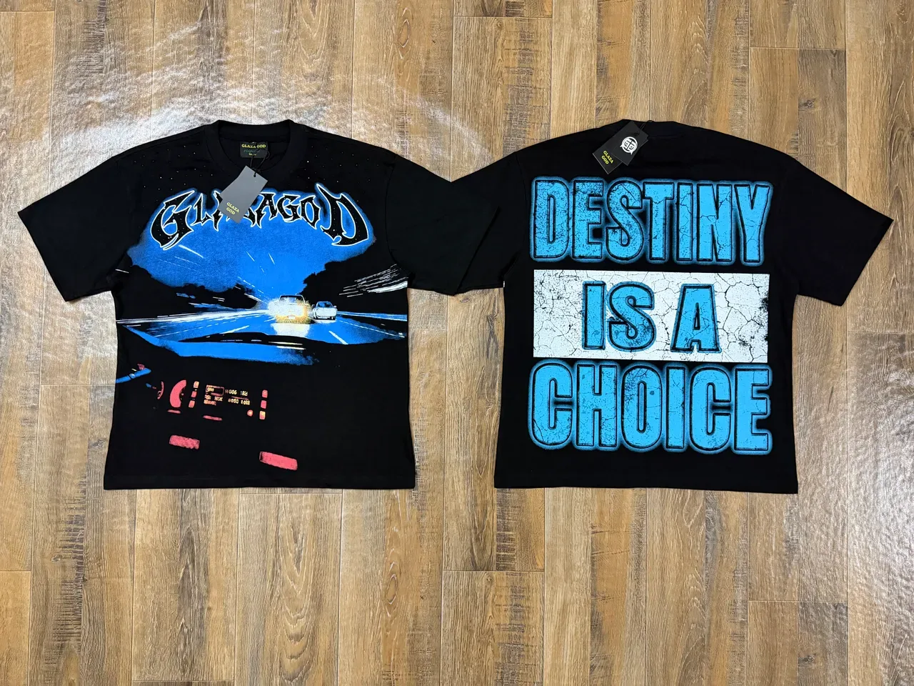 GLAZA GOD Graphic Print Oversized T-Shirt 4