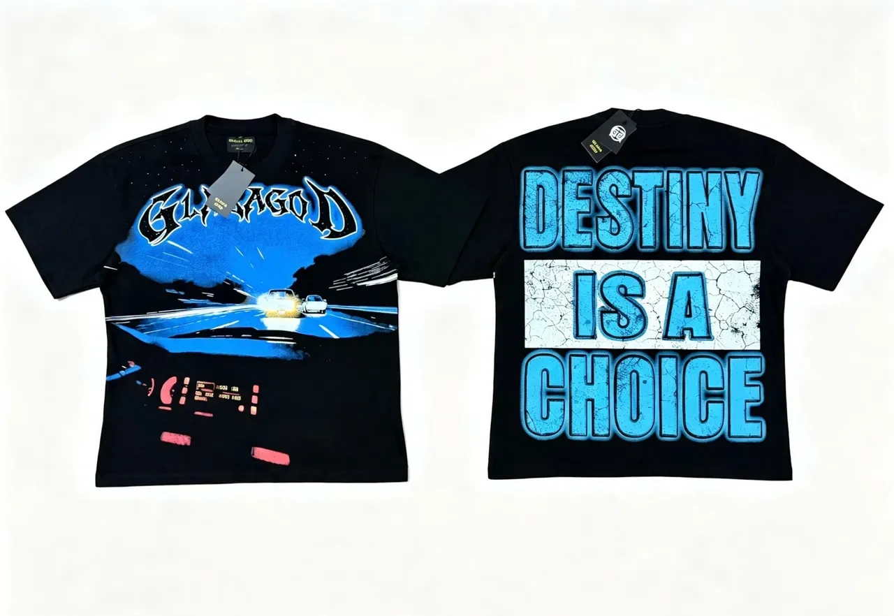 GLAZA GOD Graphic Print Oversized T-Shirt 7