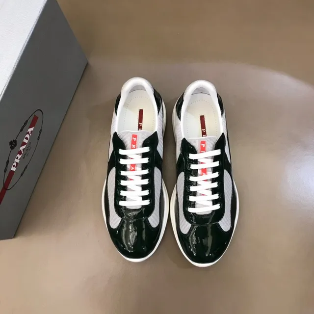 Glossy Black and White Mesh Patent Lifestyle Sneaker 9