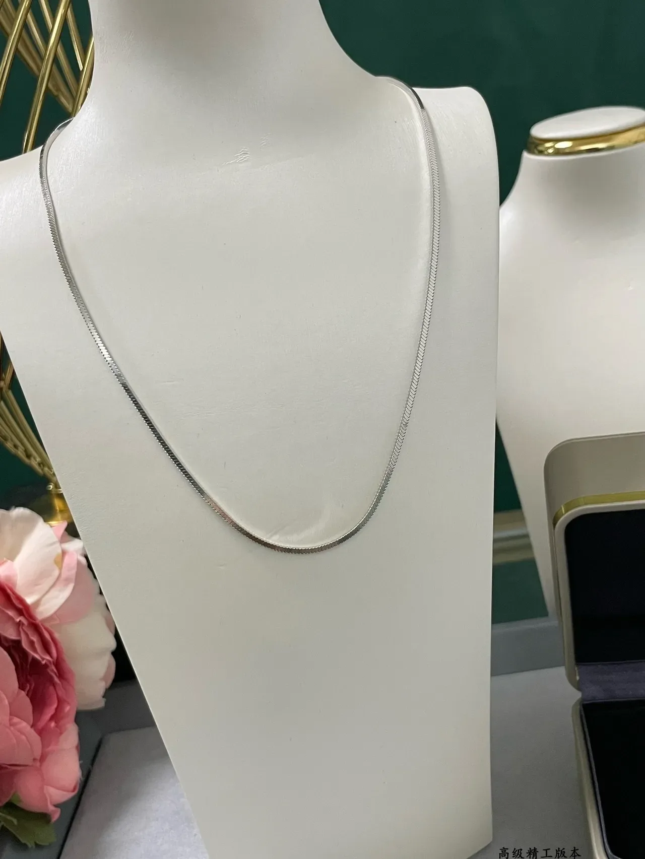 Gold and Silver Snake Chain Layered Necklaces 3