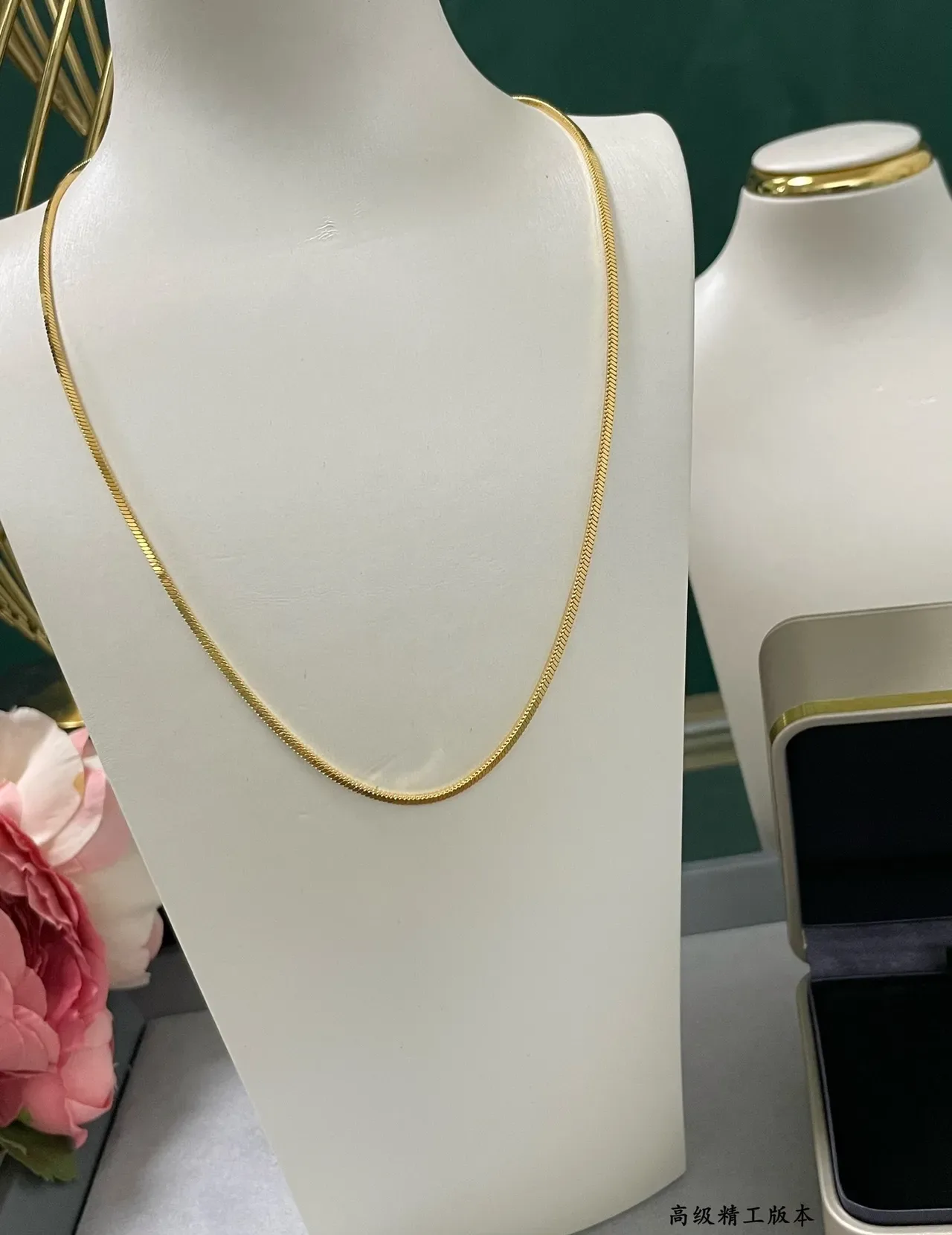 Gold and Silver Snake Chain Layered Necklaces 4
