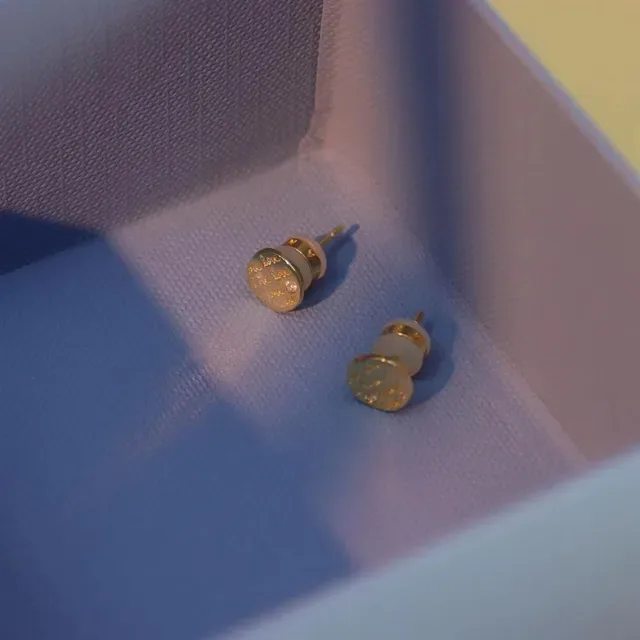 Gold Beige Circular Disc Jewelry 4