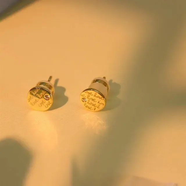 Gold Beige Circular Disc Jewelry 9