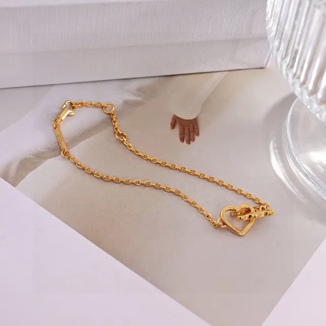 Gold Chain Openwork Pendant Necklace 5