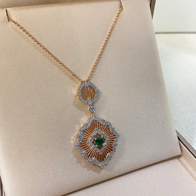 Gold Silver Art Deco Sunburst Double-Tiered Filigree Necklace 6