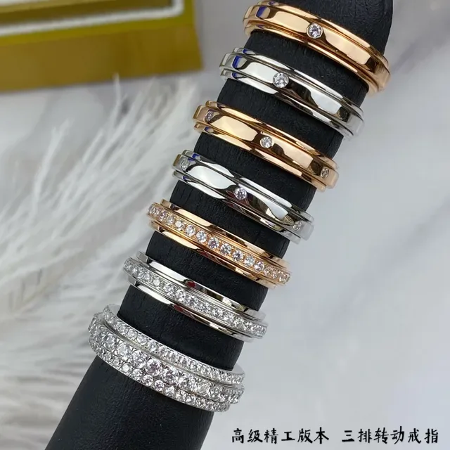 Gold Silver Pavé-Set Solitaire Accent Ring 2