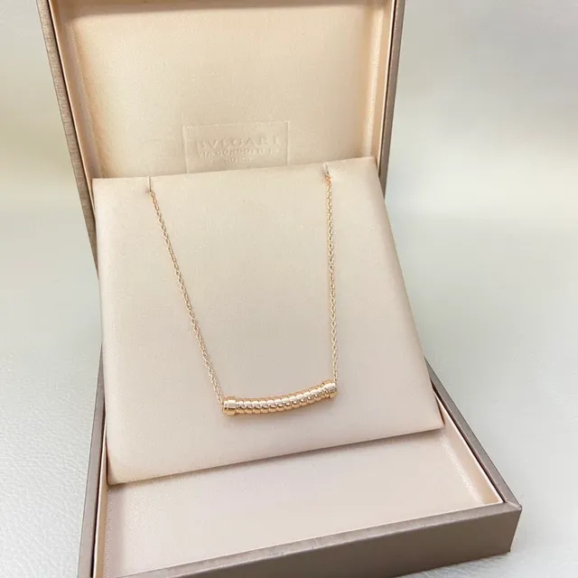 Gold Silver Segmented Bar Pendant Layered Triple-Chain Necklace 6