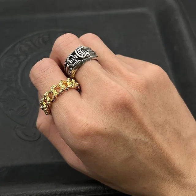 Gold-Tone Chunky Chain-Link Ring 2