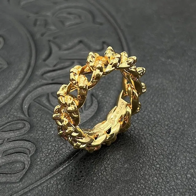 Gold-Tone Chunky Chain-Link Ring 4