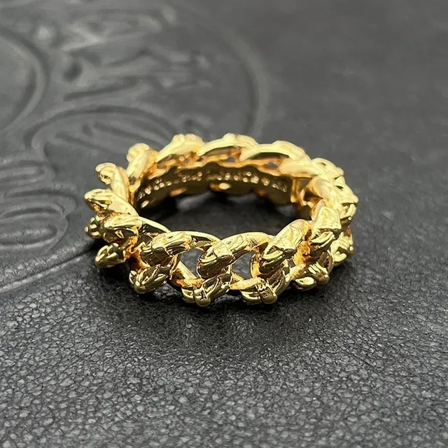 Gold-Tone Chunky Chain-Link Ring 5