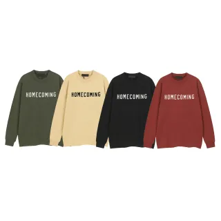 Graphic Print Crewneck Long-Sleeve Top