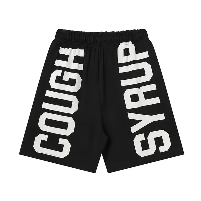 Graphic-Print Elastic-Waist Drawstring Shorts 3