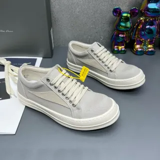 Gray Beige Low-Top Upper Canvas Shoes