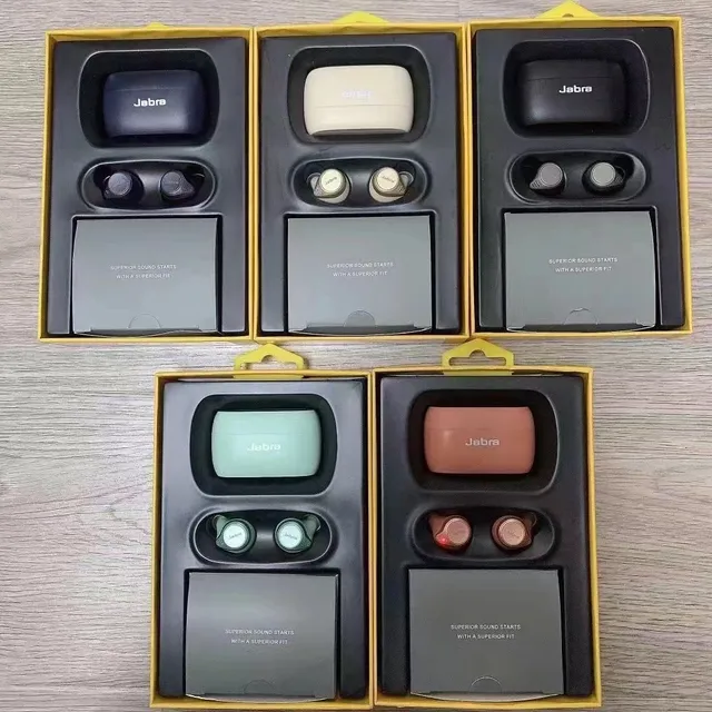 Jabra Elite 75t Black Compact Ergonomic Fit Magnetic Charging Case TWS Earbuds 2