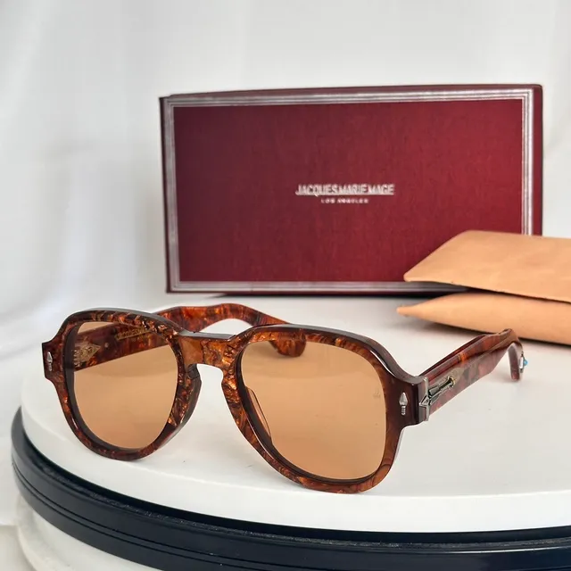 Jacques Marie Mage Tortoiseshell Octagonal Sunglasses 1