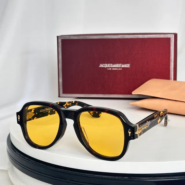 Jacques Marie Mage Tortoiseshell Octagonal Sunglasses 7