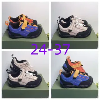 KEEN أحذية رياضية نمط حياة أزرق بيج Low-Top مع حزام Hook-and-Loop