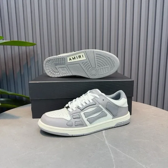 Light Gray and Off-White Layered Overlay Lifestyle Sneakers 6