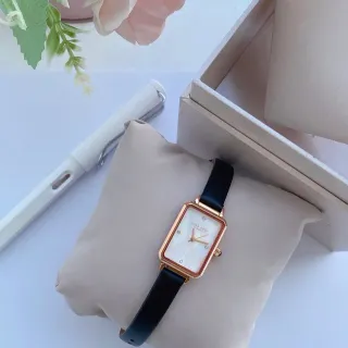 Lola Rose Black Gold Rectangular Case Bezel Quartz Watch