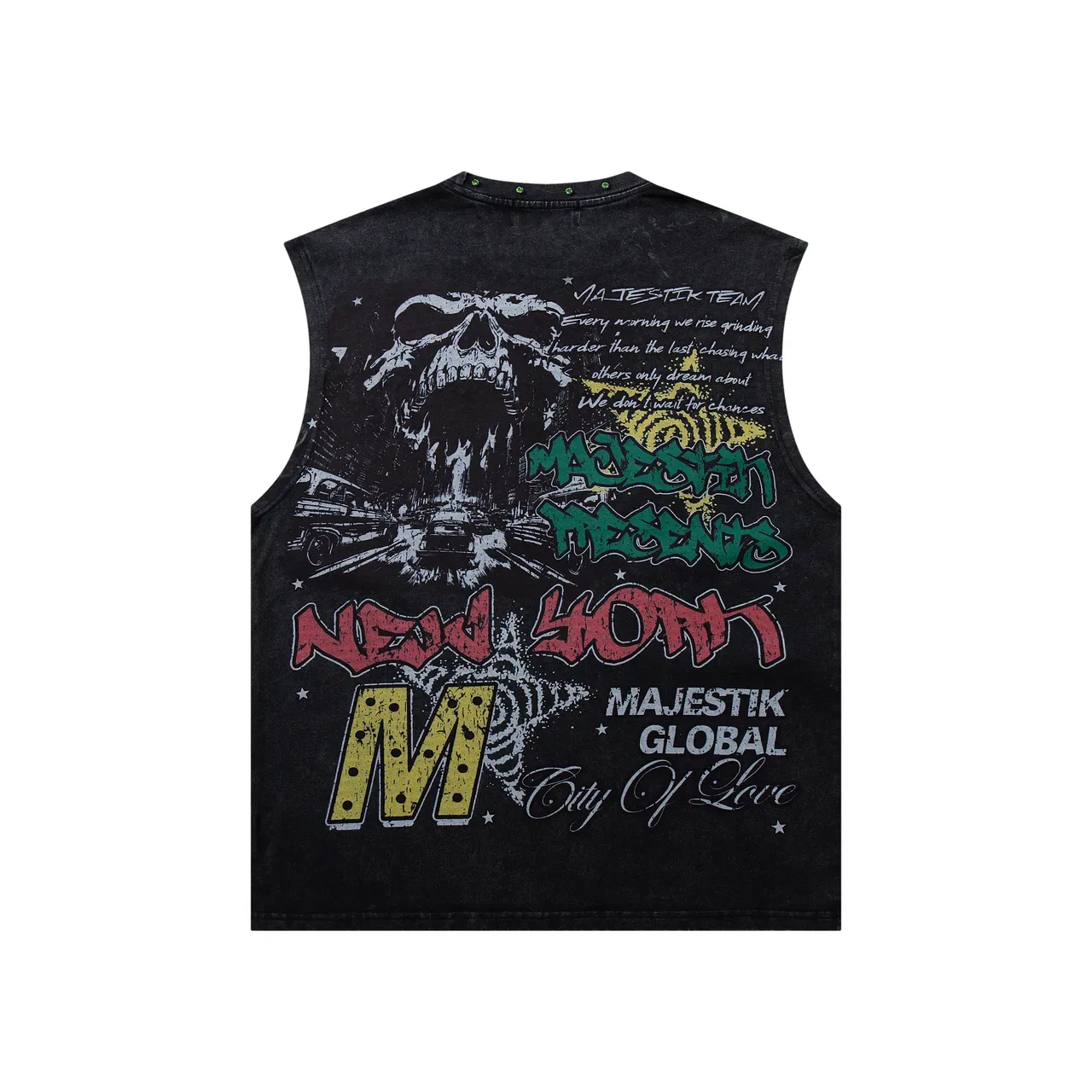 MAJESTIK Graphic-Print Sleeveless Vest Top 3