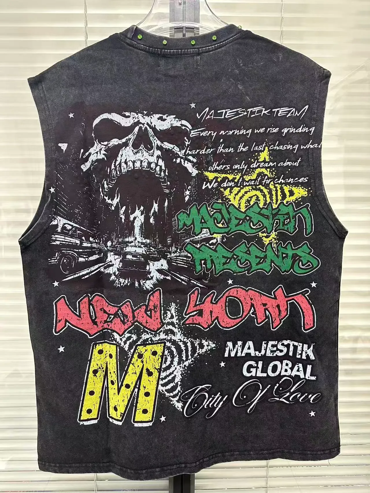 MAJESTIK Graphic-Print Sleeveless Vest Top 6