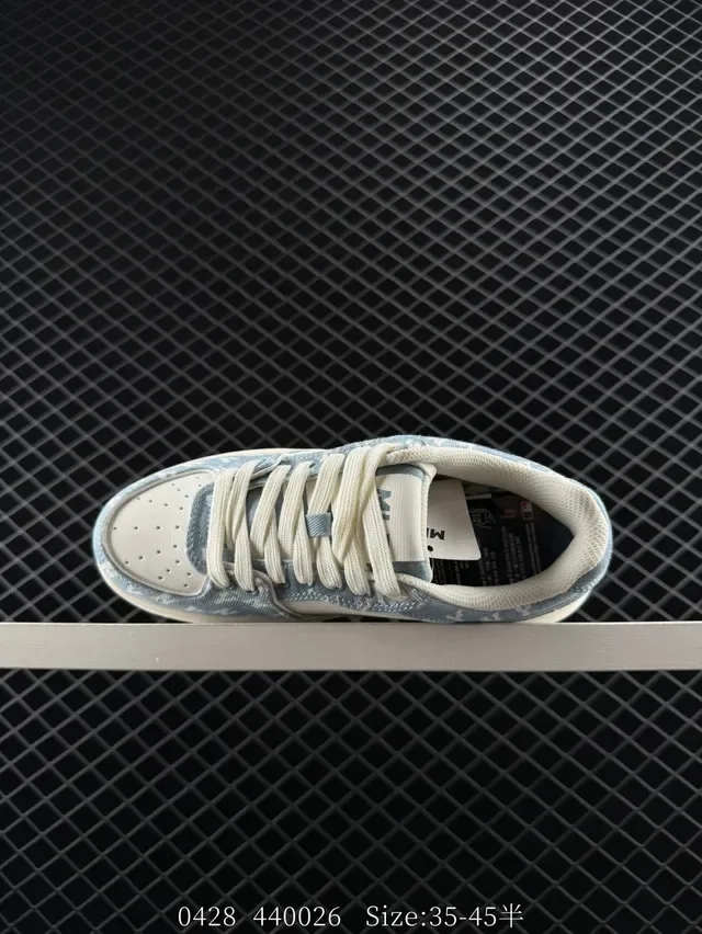 MLB Chunky Liner Basic Light Blue Denim-Print Lifestyle Sneakers 7