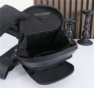 Montblanc Structured Black Messenger Bag 2