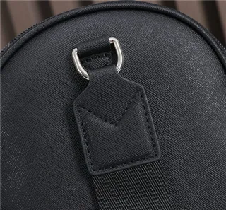 Montblanc Structured Black Messenger Bag 6