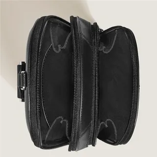Montblanc Structured Black Messenger Bag 12