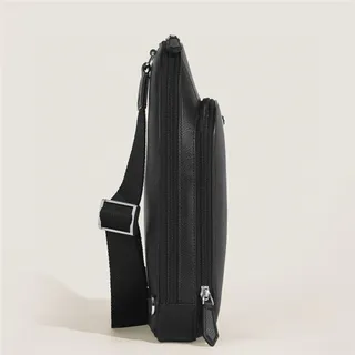 Montblanc Structured Black Messenger Bag 14