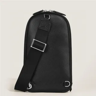 Montblanc Structured Black Messenger Bag 15