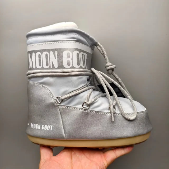 Moon Boot Classic Metallic Silver Snow Boots 2